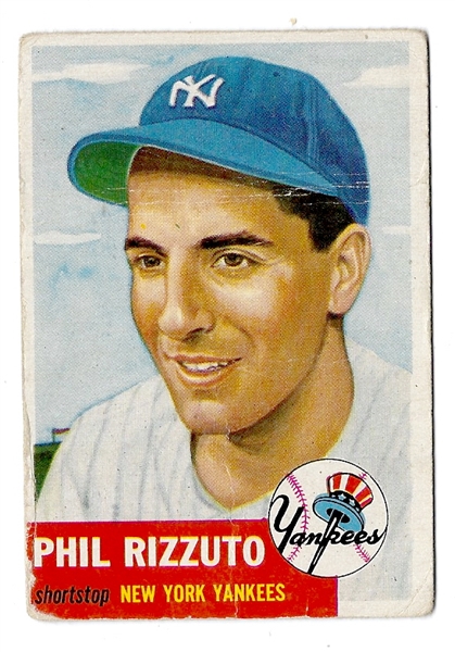 1953 Phil Rizzuto (HOF - NY Yankees) Topps Baseball Card