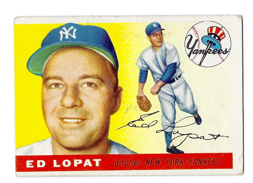 1955 Eddie Lopat (NY Yankees) Topps Baseball Card