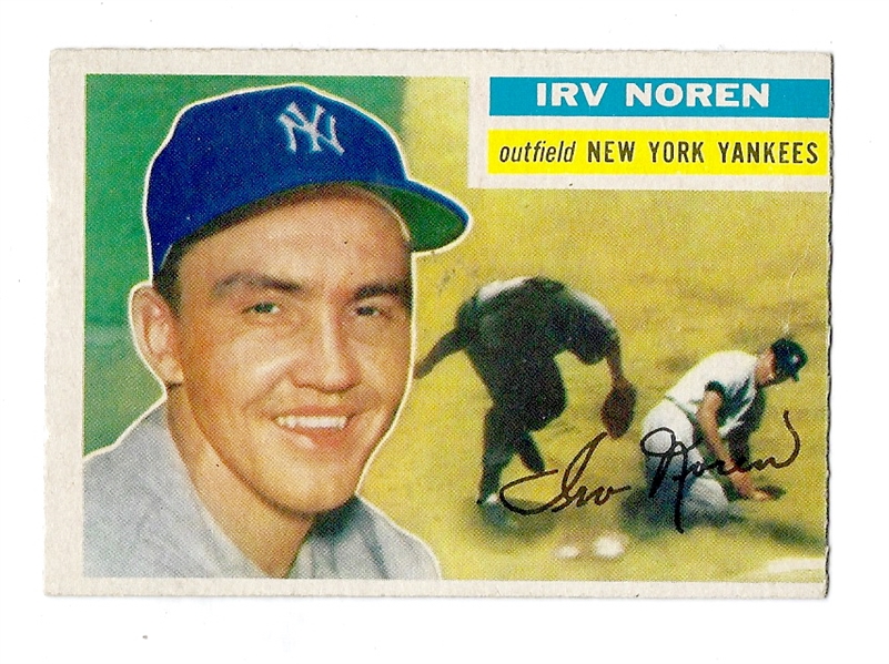 1956 Irv Noren (NY Yankees) Topps Baseball Card