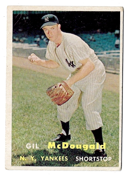 1957 Gil McDougald (NY Yankees) Topps Baseball Card