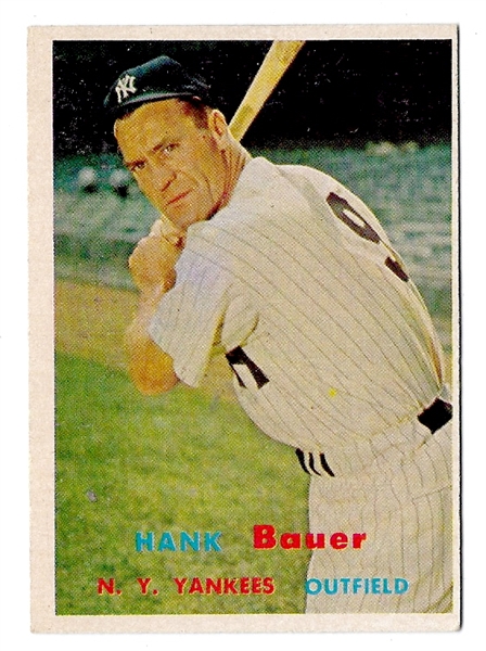 1957 Hank Bauer (NY Yankees) Topps Baseball Card