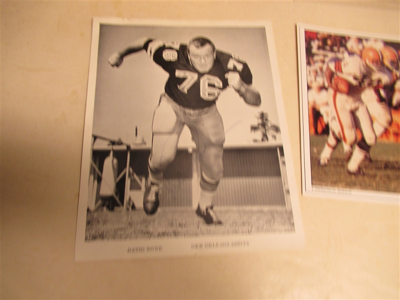 NFL Lot of (3) Autographed Photos - Tittle, L. Kelly & Rowe