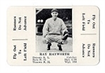 1936 S&S Game Green Back - Ray Hayworth (Detroit Tigers ) - Baseball Card