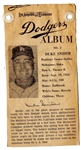 1961 LA Examiner - Duke Snider (HOF - Dodgers) - Newsprint Baseball Card