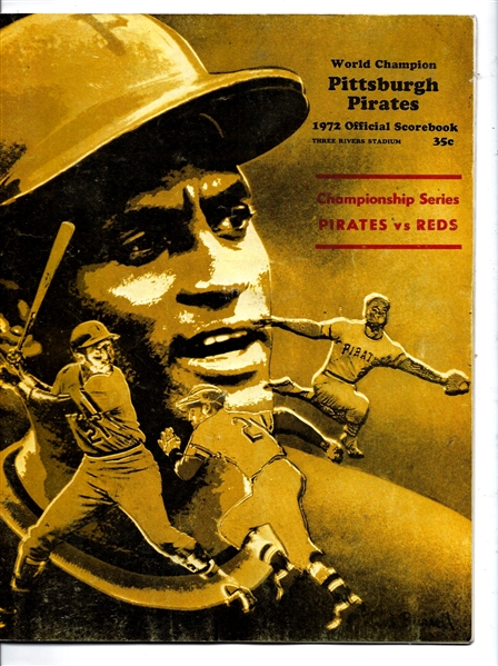 1972 NLCS - Pitsburgh Pirates vs. Cincinnati Reds - Official Program at Three Rivers Stadium