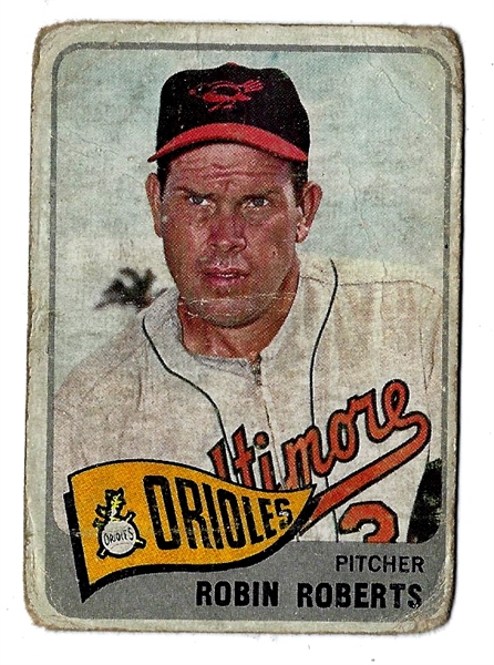 1965 Robin Roberts (HOF) Topps Baseball Card