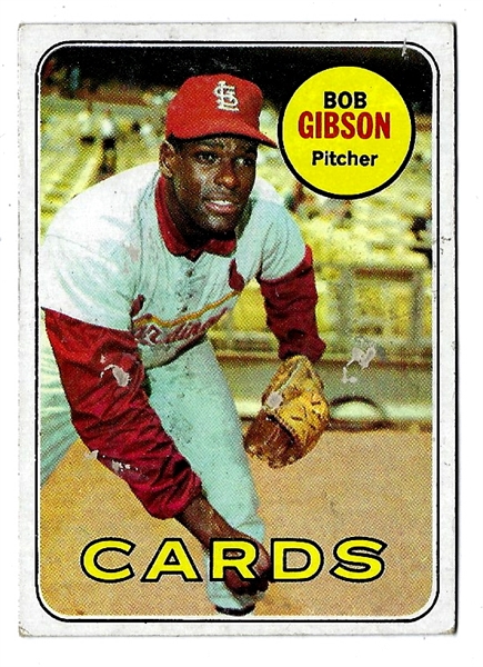 1969 Bob Gibson (HOF) Topps Baseball Card
