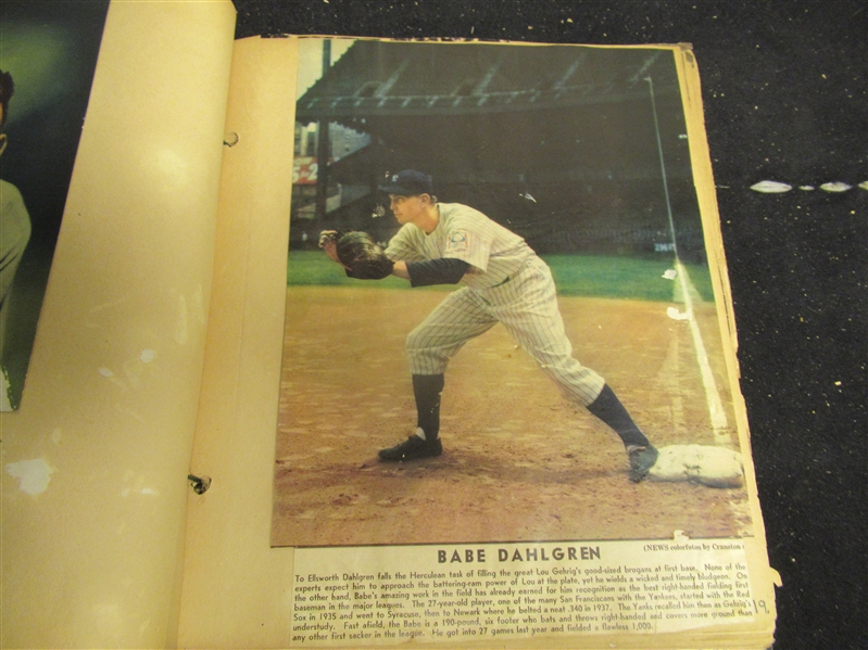 1939 Babe Dahlgren (NY Yankees) Large Size Coloroto Photo - Gehrig's Heir Apparent