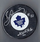 Borje Salming (HOF - NHL) Autographed Hockey Puck