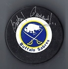 Gilbert Perreault (HOF - NHL) Autographed Hockey Puck