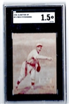 1934-6 Fred Fitzsimmons (NY Giants) Batter Up Card Graded SGC 1.5