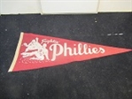 C. Early 1950s Fightin Phillies (Philadelphia Phillies) Plush Felt Pennant