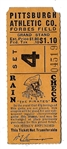 1950s Pittsburgh Pirates (NL) Grand Stand Ticket