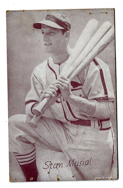 1947 - 66 Stan Musial (HOF) Exhibit Card