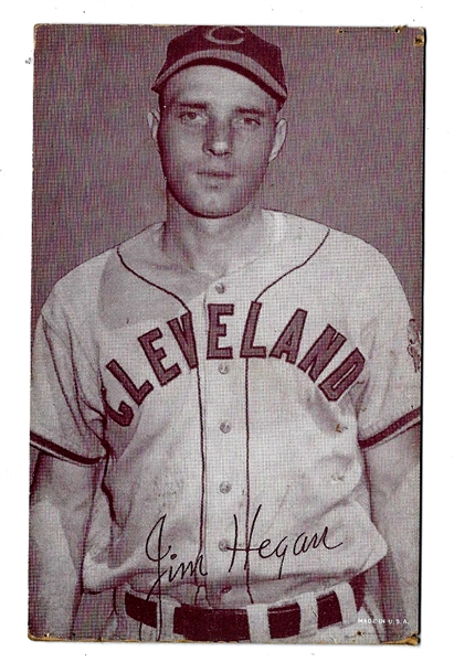 1947 - 66 Jim Hegan  (Cleveland Indians) Exhibit Card