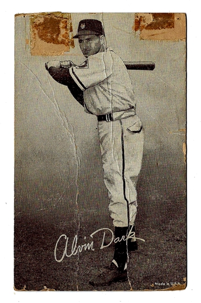 1947 - 66 Alvin Dark (NY Giants) Exhibit Card 