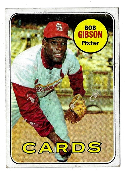 1969 Bob Gibson (HOF) Topps Baseball Card