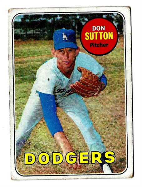 1969 Don Sutton (HOF) Topps Baseball Card