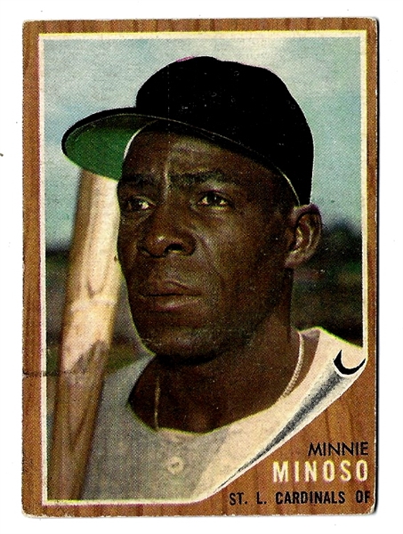 1962 Minnie Minoso (HOF) Topps Baseball Card