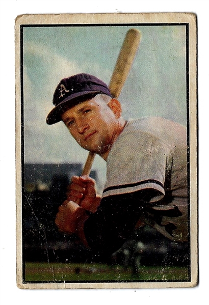 1953 Bowman Color Card Joe Astroth (Philadelphia A's)