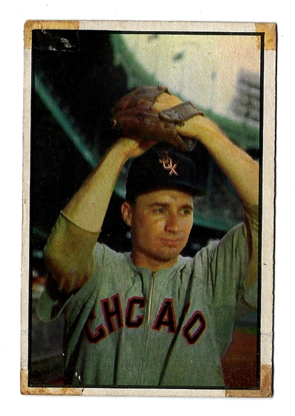 1953 Bowman Color Card Lou Kretlow(Chicago White Sox)