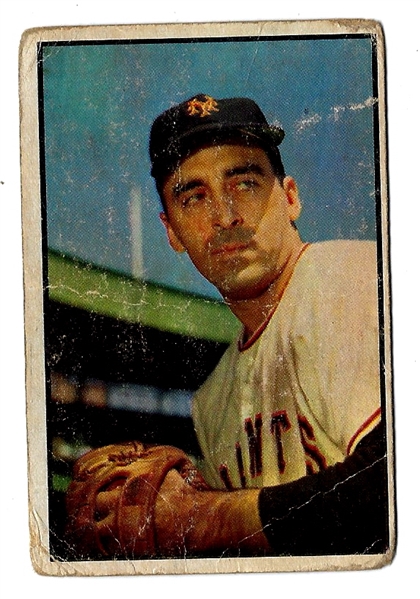 1953 Bowman Color Card Sal Maglie (NY Giants)