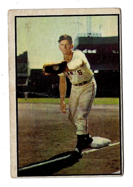 1953 Bowman Color Card Whitey Lockman