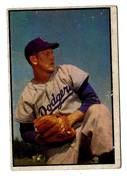 1953 Bowman Color Card Russ Meyer