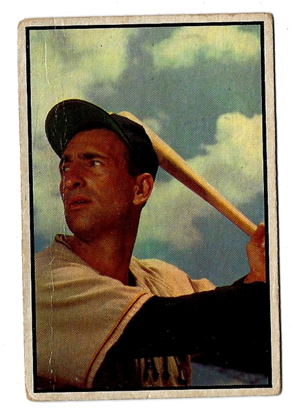 1953 Bowman Color Card Cal Abrams (Pittsburgh Pirates) 