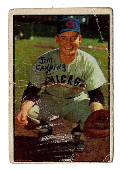 1953 Bowman Color Card Toby Atwell (Chicago Cubs)