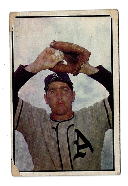 1953 Bowman Color Card Carl Scheib (Philadelphia A's)