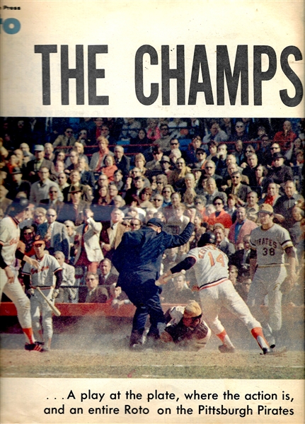 1972 The Champs - Pittsburgh Press Roto Magazine April 2nd, 1972