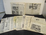 1971 - 74 Pittsburgh Post Gazette Lot of (10) Individual Newspaper Sections