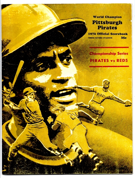 1972 NLCS - Pitsburgh Pirates vs. Cincinnati Reds - Official Program at Three Rivers Stadium