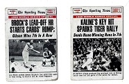 1968 World Series Cards - From the 1969 Topps Set - Games # 4 & #5