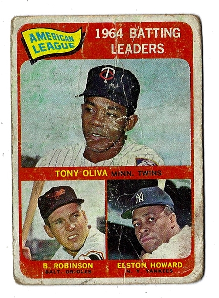 1964 AL Batting Leaders - 1965 Topps Card  