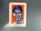 1952 Bob Feller (HOF)  Wheaties Hand Cut Baseball Card