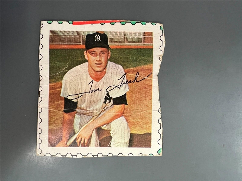 1964 Tom Tresh (NY Yankees) Wheaties Hand Cut Stamp Card