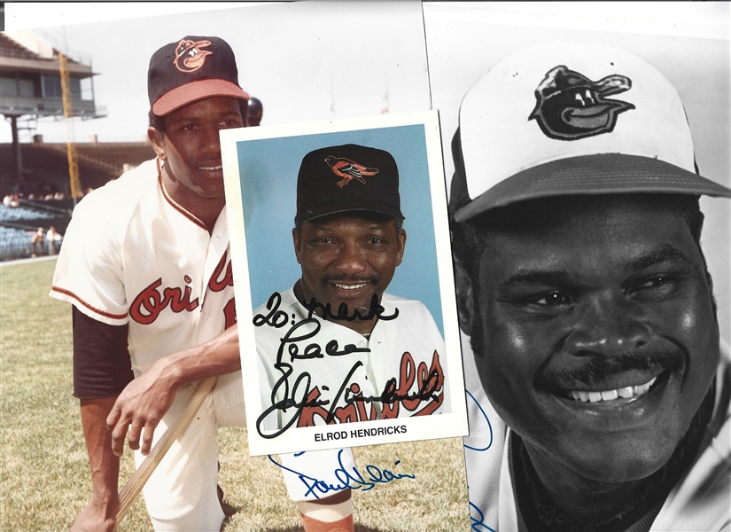 1980's Baltimore Orioles (AL) Lot of (3) Autographed Flats 