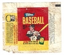 1965 Topps Baseball 5 Cent Wrapper - Lesser Condition