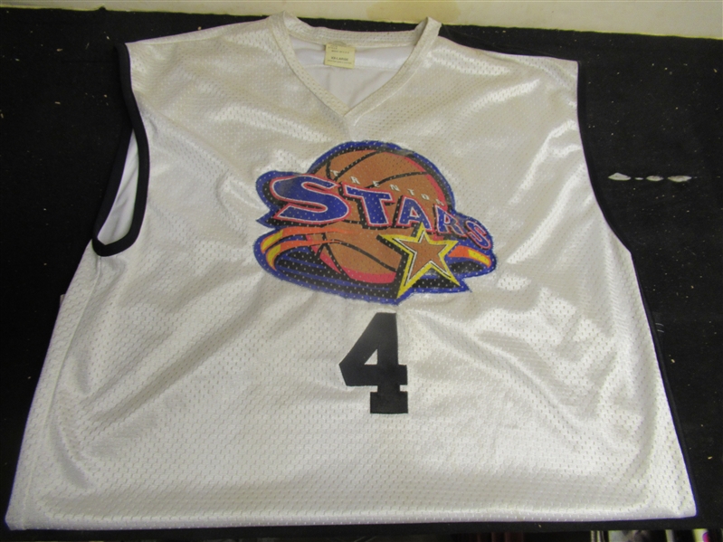 2000-01 Trenton Shooting Stars (IBL) Game Used Pro Basketball Jersey 