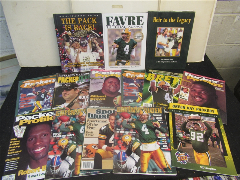 1996 - 2011 Green Bay Packers Big Lot of (14) Publications Inc. Playoffs