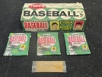 1962 Topps Baseball Memorabilia Lot - Display Box, (3) Reconstituted Packs, Cards & Gum