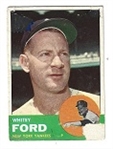 1963 Whitey Ford (HOF) Topps Baseball Card