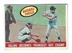 1959 Al Kaline (HOF) Topps Card: Kaline Becomes Youngest Bat Champ