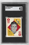1951 Al Zarilla Topps Red Back Baseball Card PSA Graded 4
