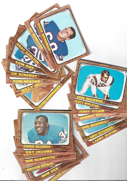 1966 Topps Football Cards Big Lot of (85) with Some Stars