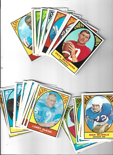 1967 Topps Football Cards Lot # 2 of (38)