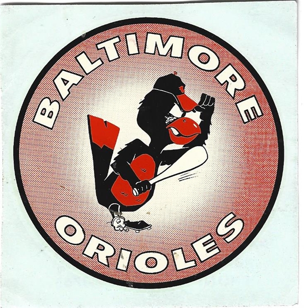 1954 Baltimore Orioles (1st Year) Transferable Decal