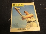 1949 Ralph Kiner (HOF) Minneapolis Sunday Tribune Magazine